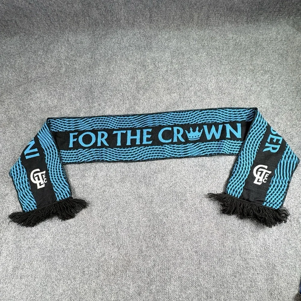 Charlotte FC MLS Supporter Scarf Lot 3 Inaugural‎ Season Ticket For The Crown